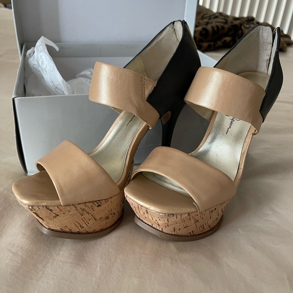 Jessica Simpson Two-Toned Stiletto Heels